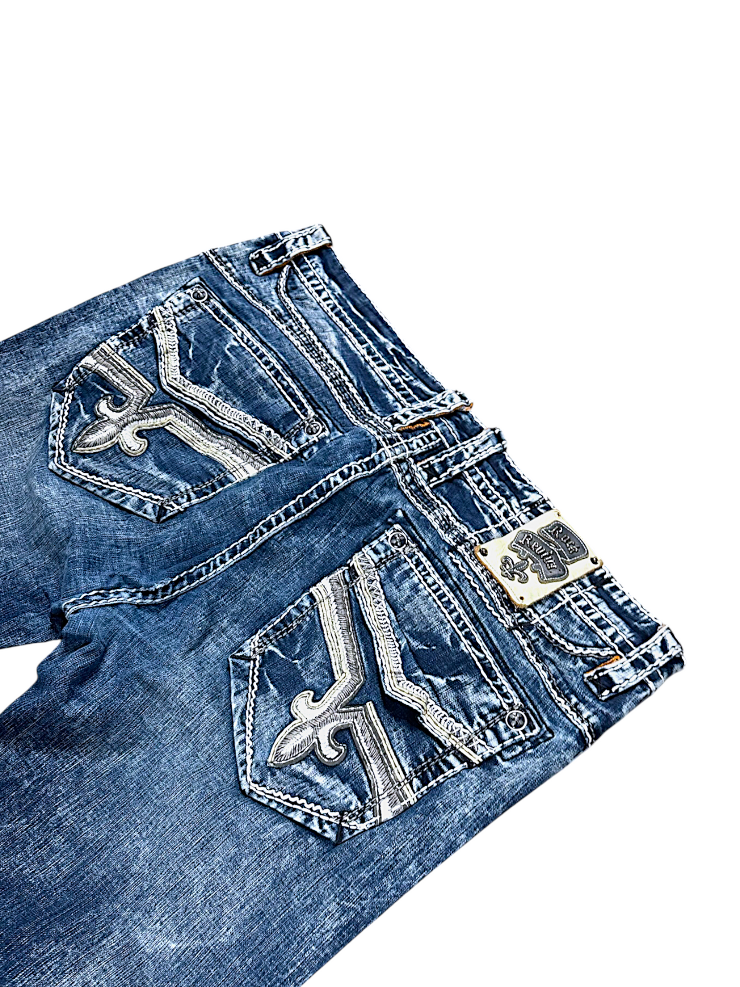 Vintage Rock Revival Y2K Straight Leg Jeans (L)