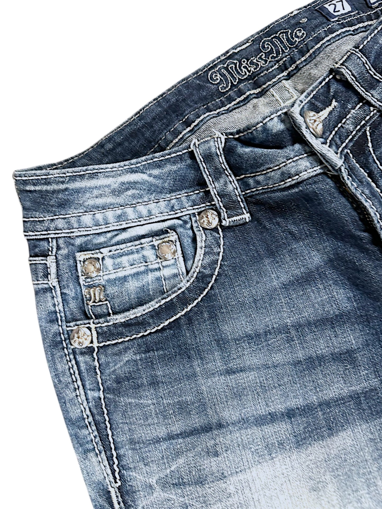 Vintage Miss Me Y2K Low Waist Bootcut / Flared Damenjeans (M)