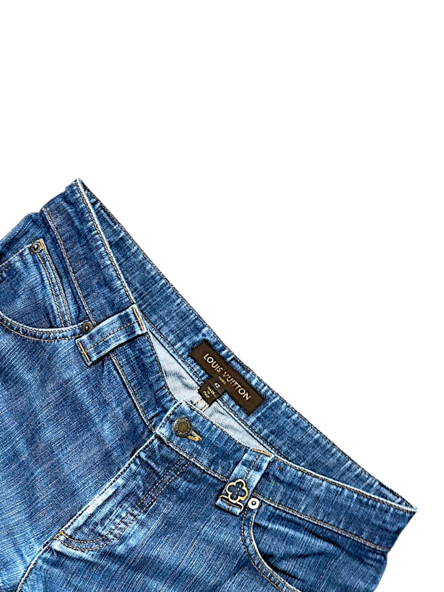 Vintage Louis Vuitton Y2K Flared Designerjeans