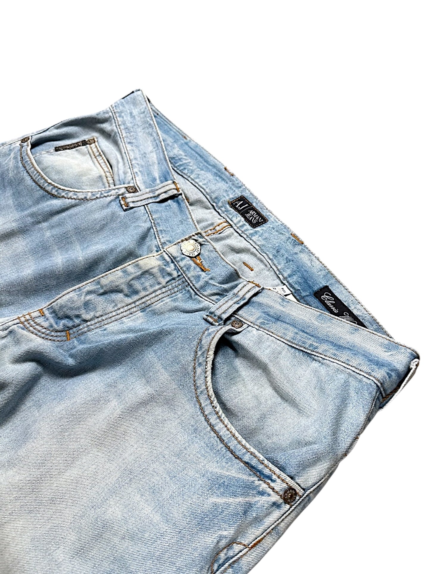 Vintage Armani Straight Leg Jeans (L)