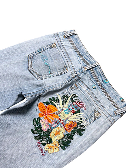 Vintage Japan Style Y2K Flared Damenjeans (M)