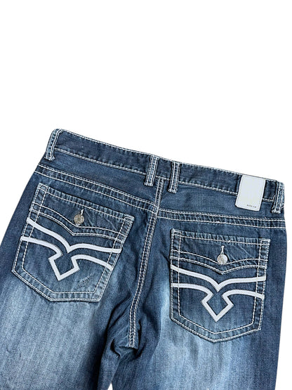 Vintage Helix Y2K Low Waist Bootcut / Flared Damenjeans (XL)