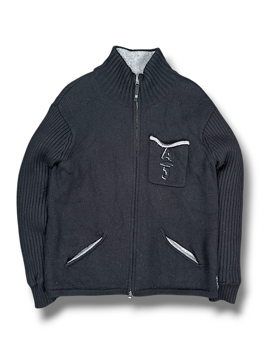 Vintage Armani Y2K Zip-Pullover (S)