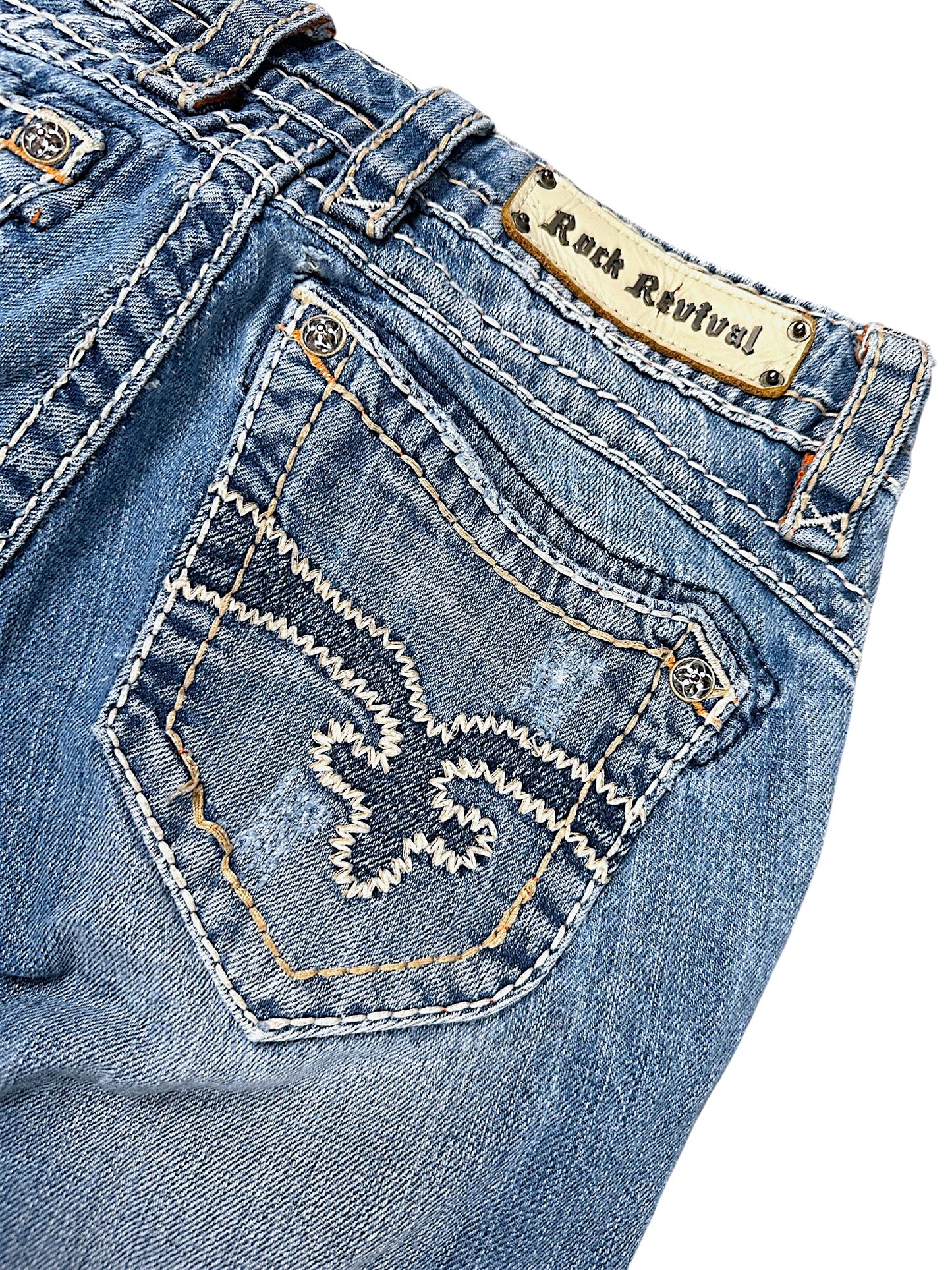 Vintage Rock Revival Y2K Straight Leg Jeans (S)