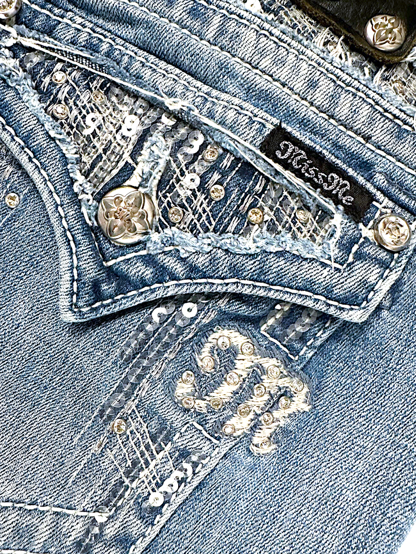 Vintage Miss Me Y2K Bootcut / Flared Damenjeans (M)