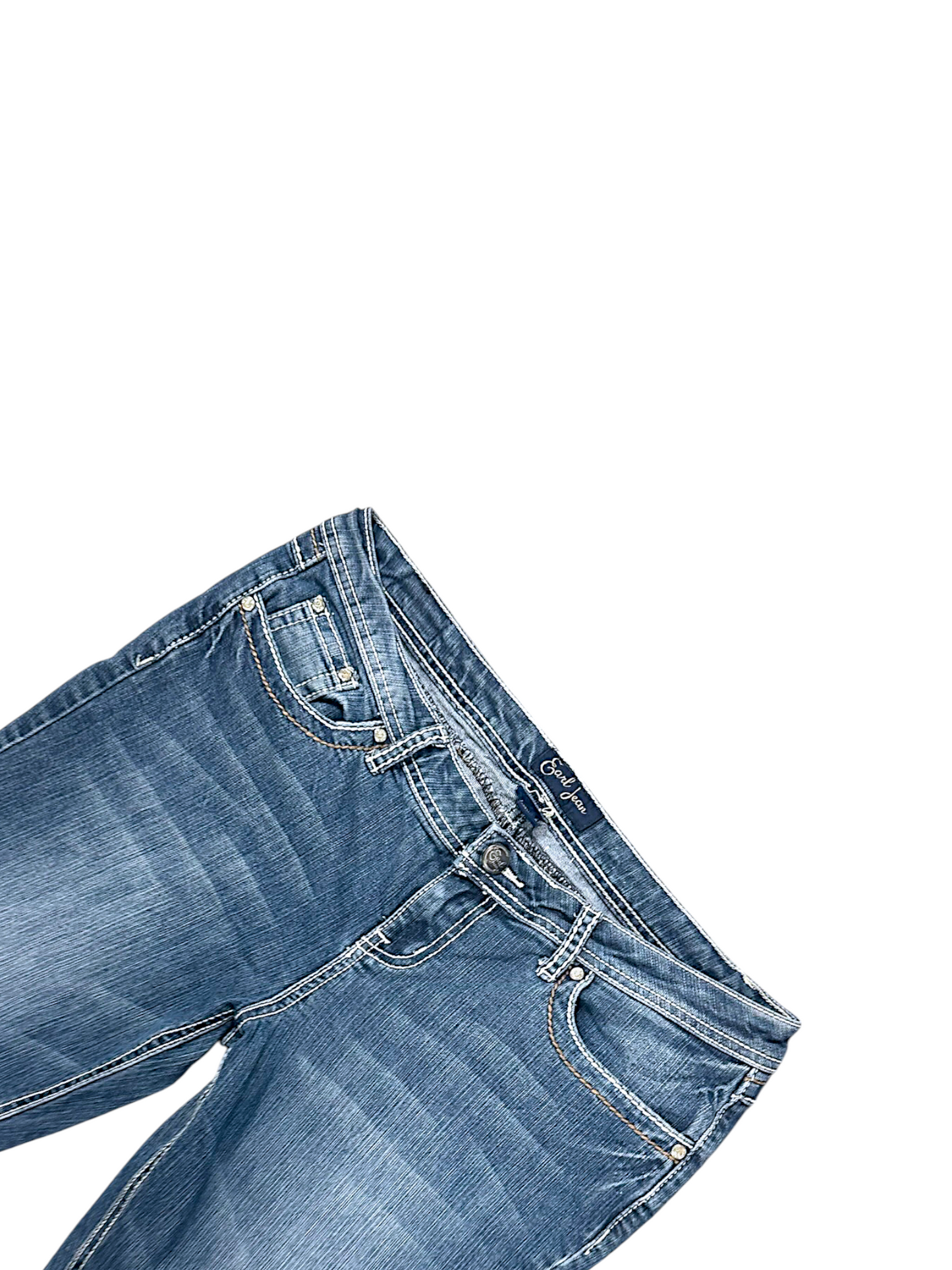 Vintage Embroidery Y2K Bootcut / Flared Damenjeans (M)