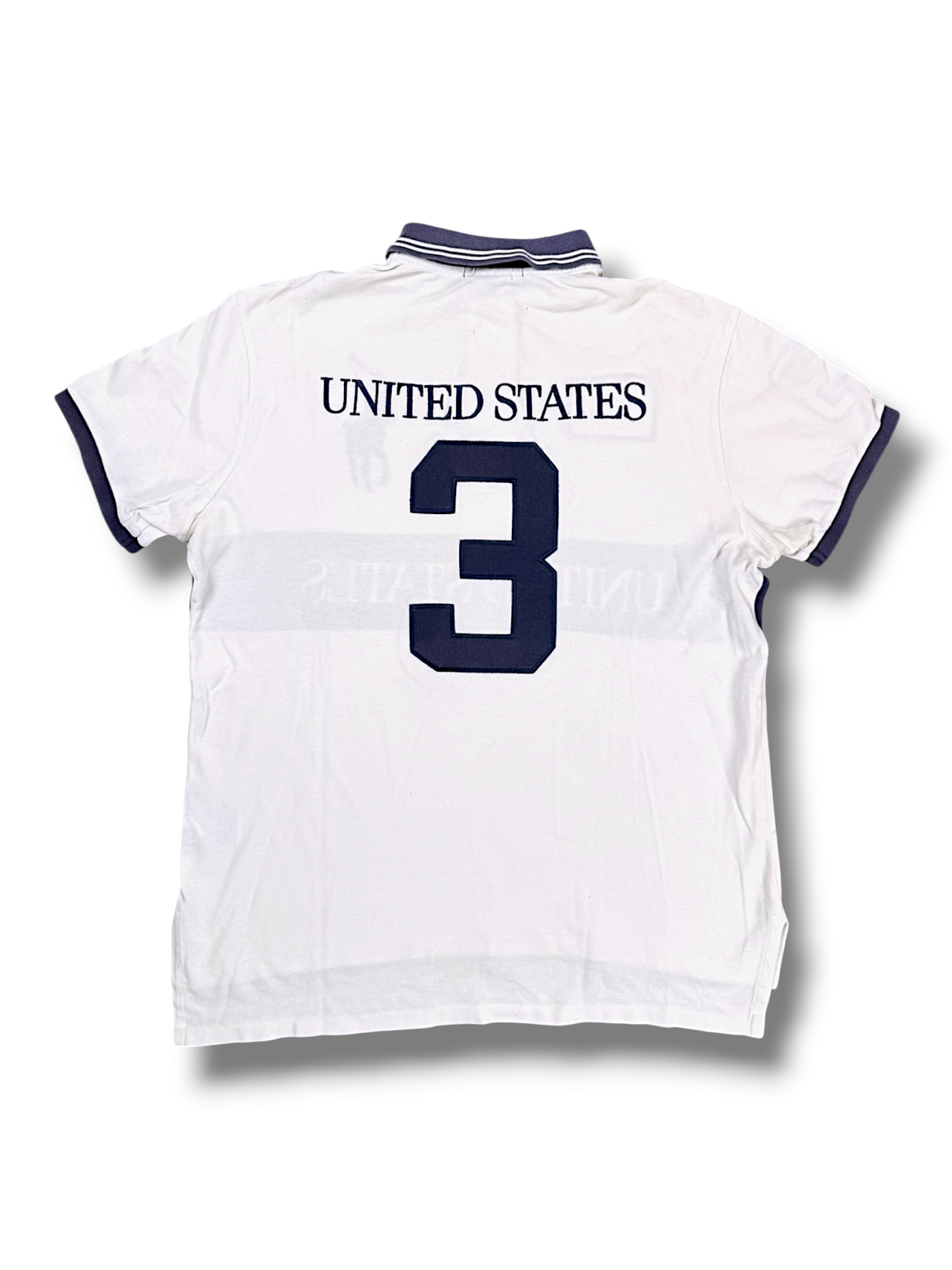 Vintage Ralph Lauren Y2K „USA“ Flag Polo (L)