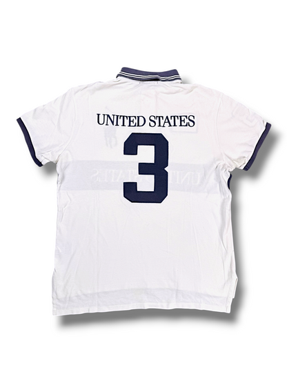 Vintage Ralph Lauren Y2K „USA“ Flag Polo (L)