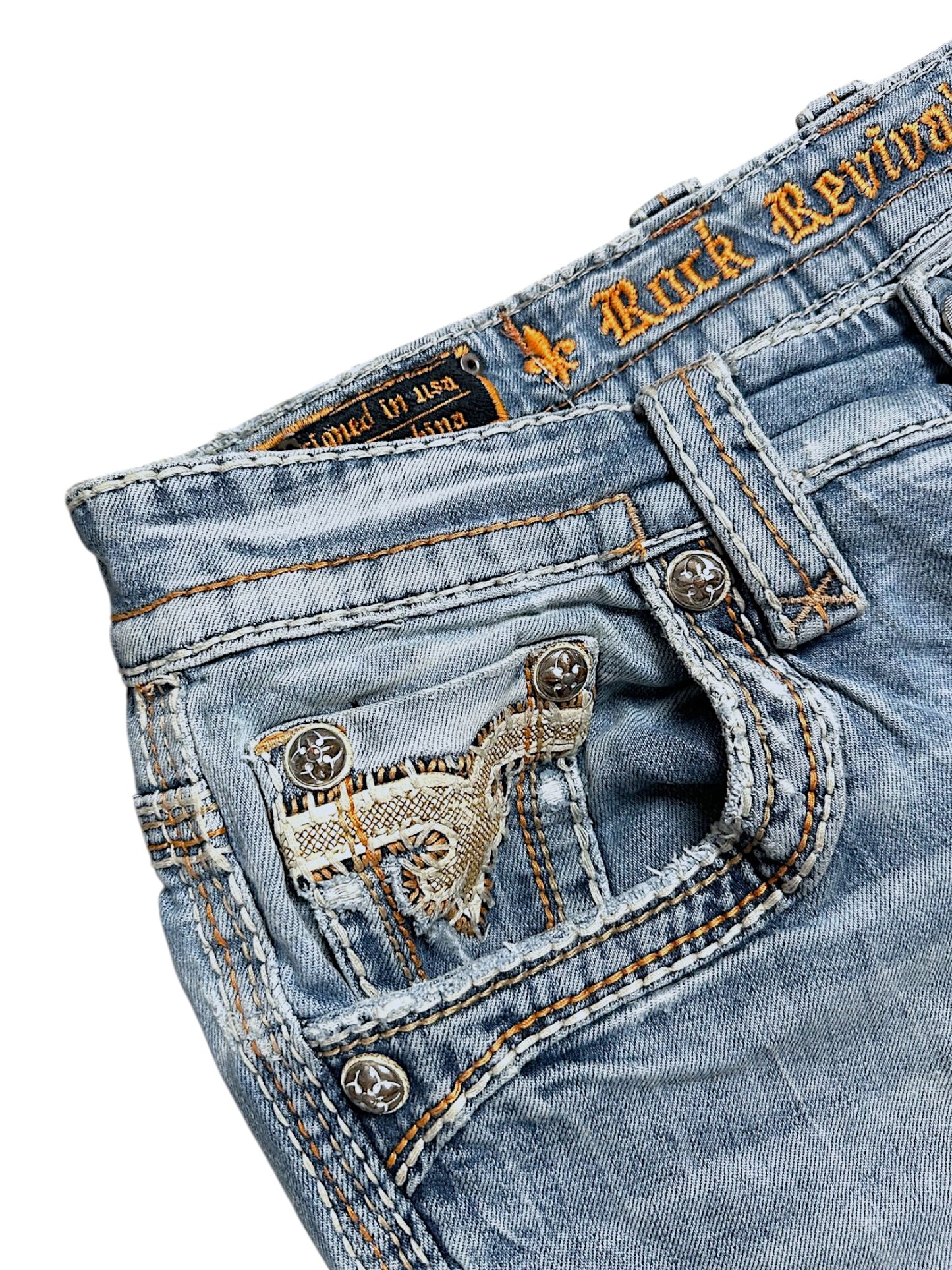 Vintage Rock Revival y2k Jeans (M)
