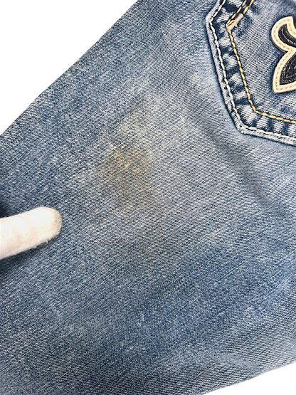 Vintage Rock Revival Y2K Bootcut Damenjeans (M)