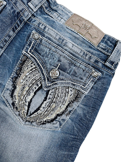 Vintage Miss Me Low Waist Bootcut Damenjeans (M)