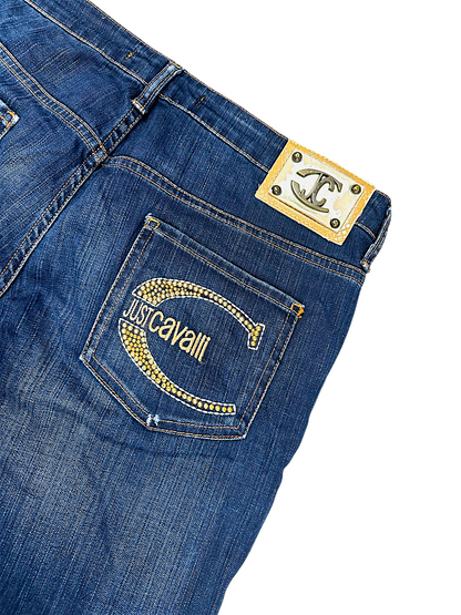 Vintage Cavalli Y2K Straight Leg Damenjeans (M)