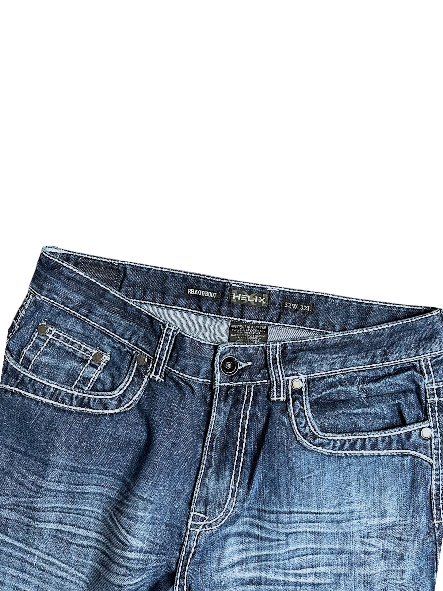 Vintage Helix Y2K Low Waist Bootcut / Flared Damenjeans (XL)