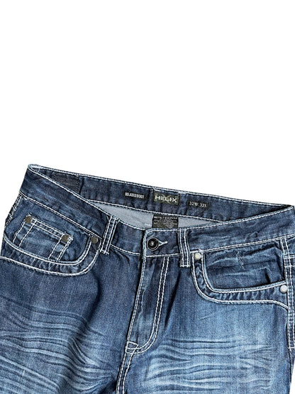 Vintage Helix Y2K Low Waist Bootcut / Flared Damenjeans (XL)