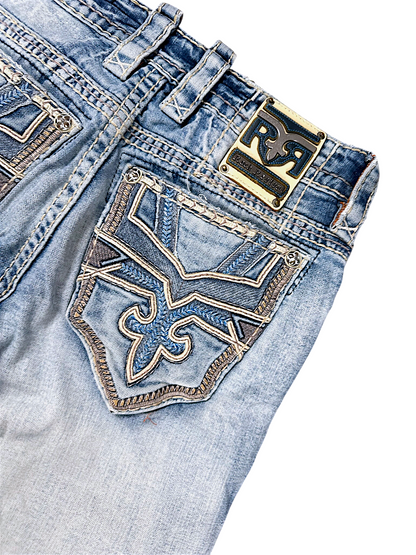 Vintage Rock Revival Y2K Straight Leg Jeans (S)