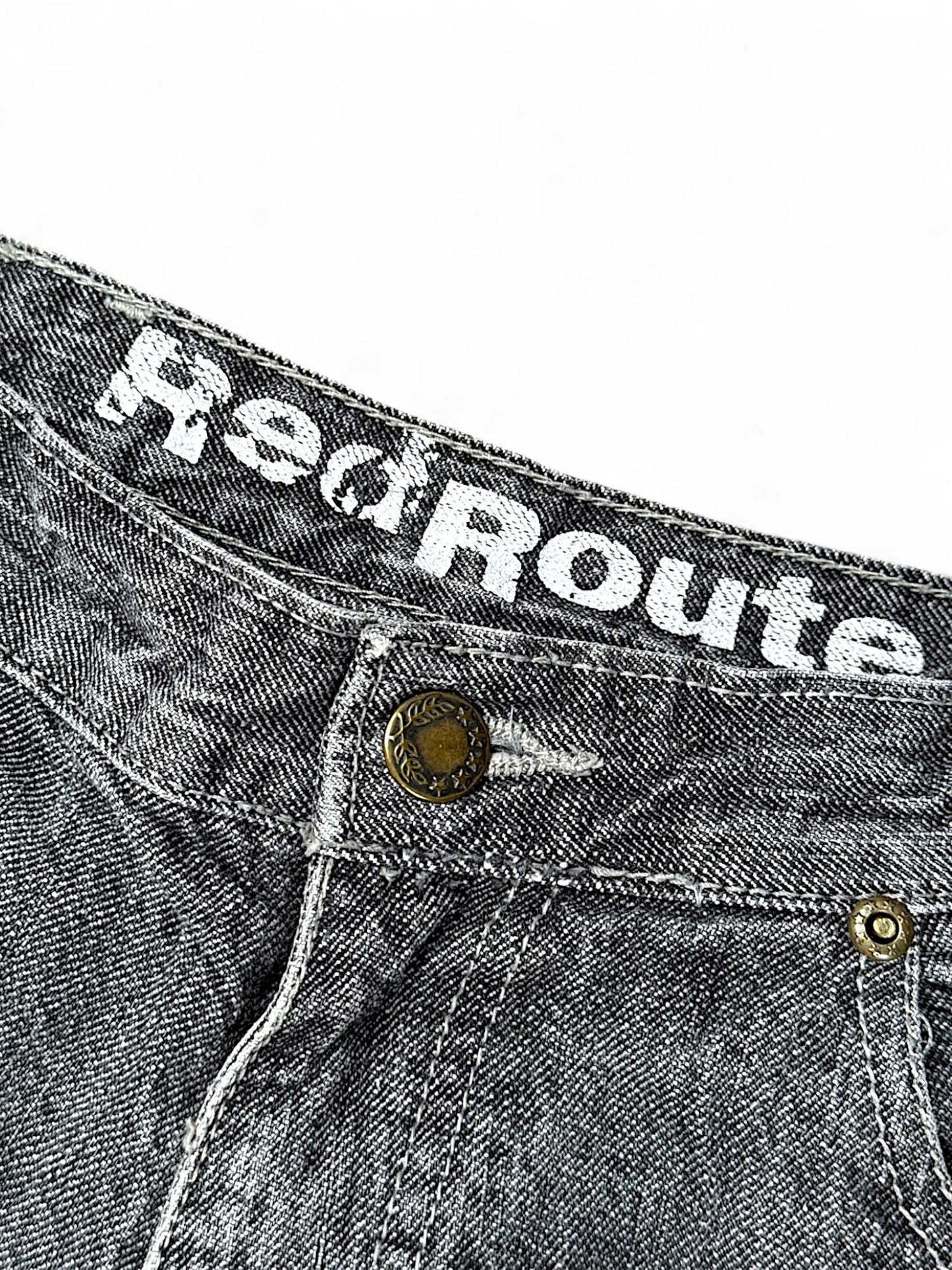 Vintage Red Route y2k Jeans (S)