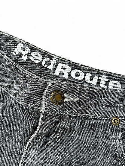 Vintage Red Route y2k Jeans (S)