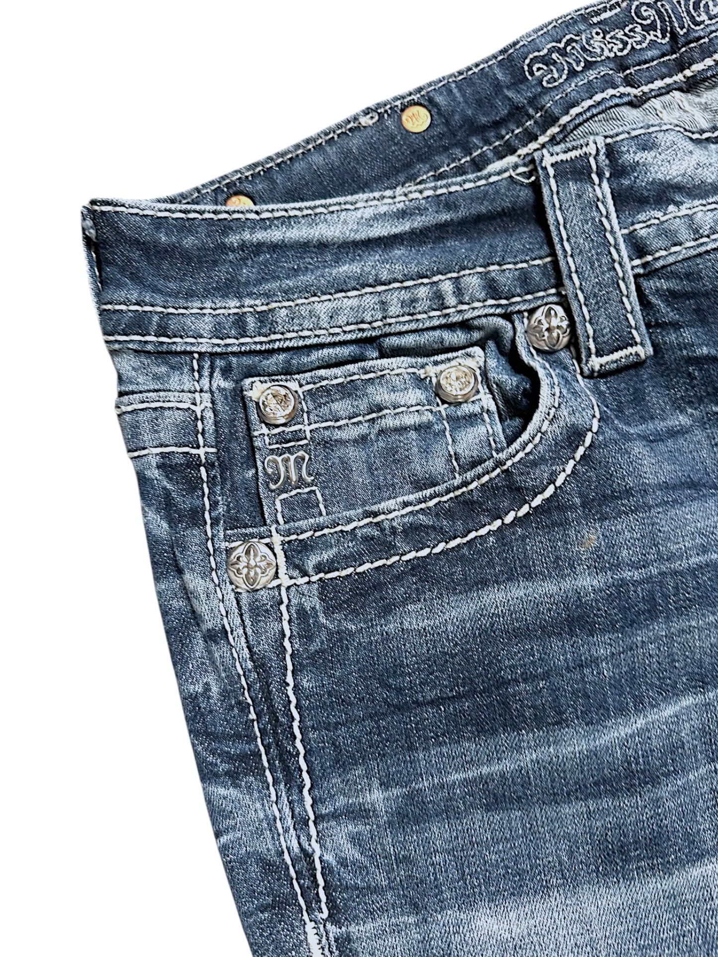 Vintage Miss Me Y2K Low Waist Bootcut / Flared Damenjeans (M)