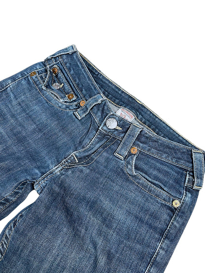 Vintage True Religion Y2K Low Waist Bootcut / Flared Damenjeans (M)