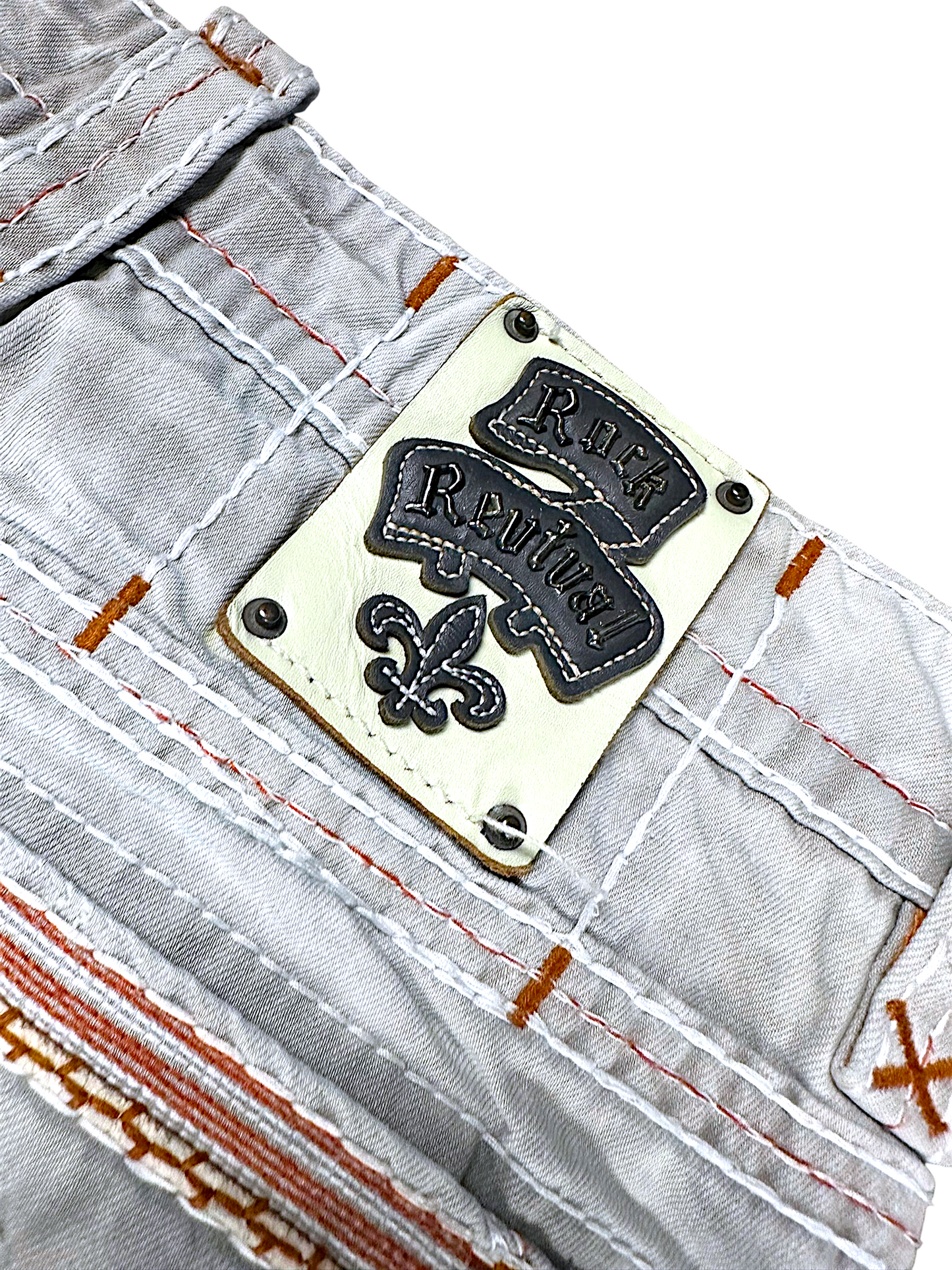 Vintage Rock Revival Y2K Straight Leg Jeans (XL)