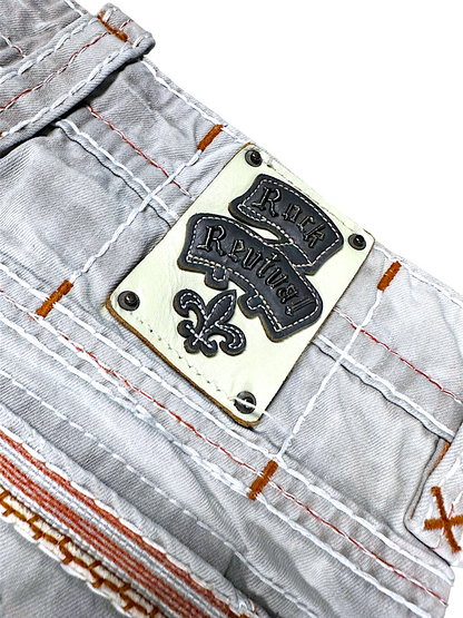 Vintage Rock Revival Y2K Straight Leg Jeans (XL)