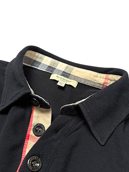 Vintage Burberry Y2K Langarm Polo (L)