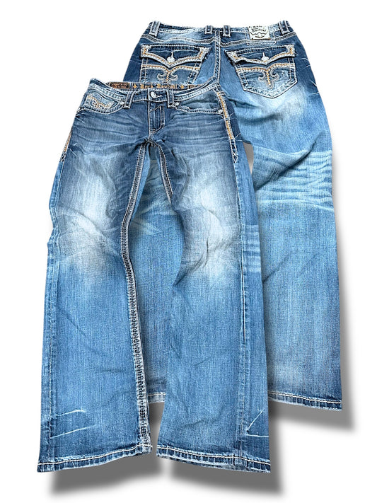 Vintage Rock Revival y2k Jeans (L)