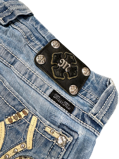 Vintage Miss Me Y2K Low Waist Bootcut / Flared Damenjeans (XL)