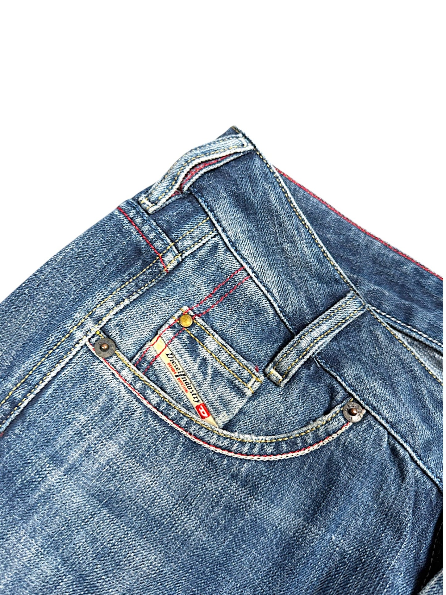 Vintage Diesel Embroidery Y2K Flared Damenjeans (S)