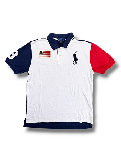 Vintage Ralph Lauren Y2K „USA“ Polo (XS)