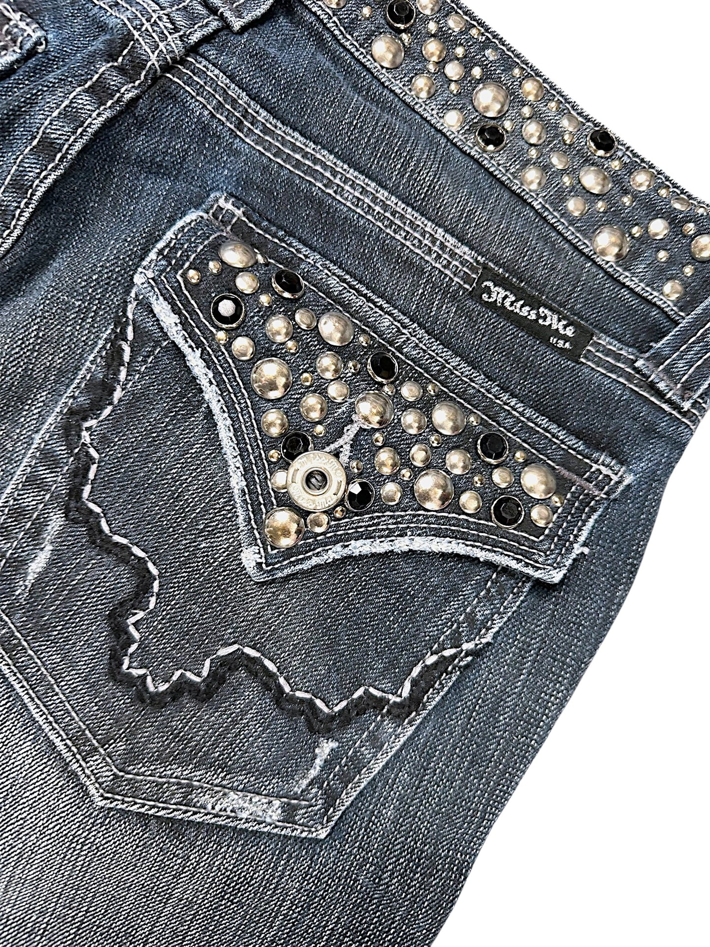 Vintage Miss Me Y2K Low Waist Bootcut / Flared Damenjeans (M)