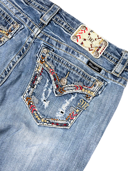 Vintage Miss Me Y2K Flared Damenjeans (L)