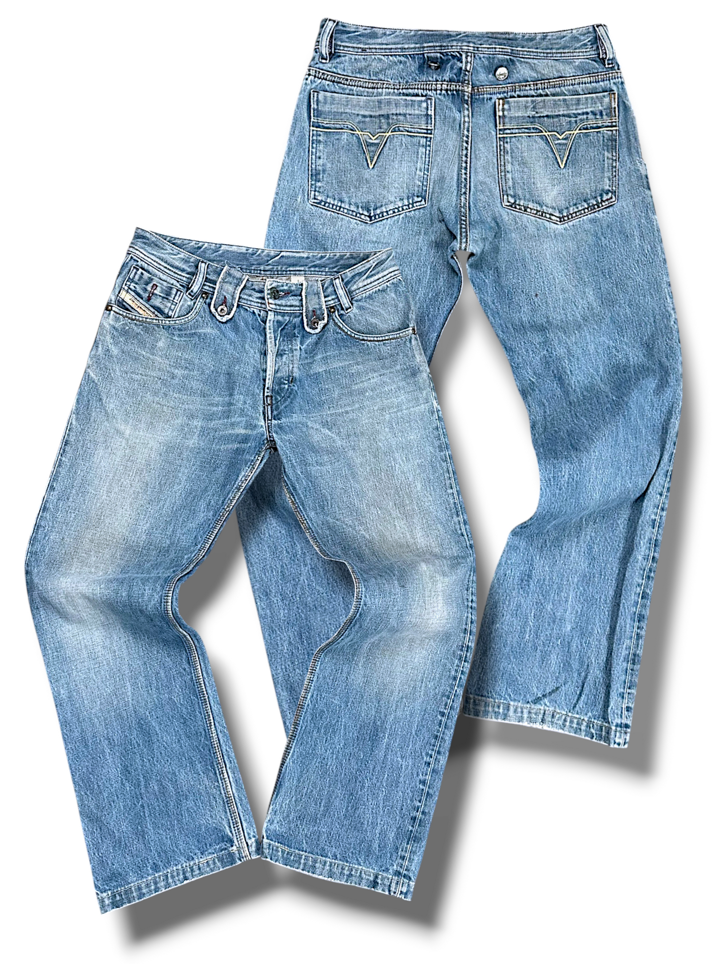 Vintage Diesel Y2K Baggy Jeans (S)