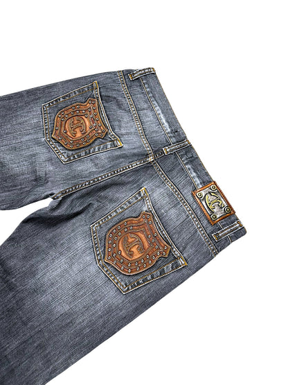 Vintage Just Cavalli Y2K Straight Leg Jeans (L)