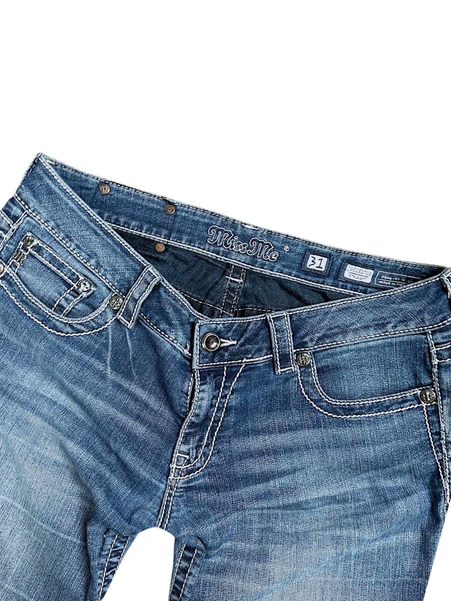 Vintage Miss Me y2k low waist Damenjeans (L)