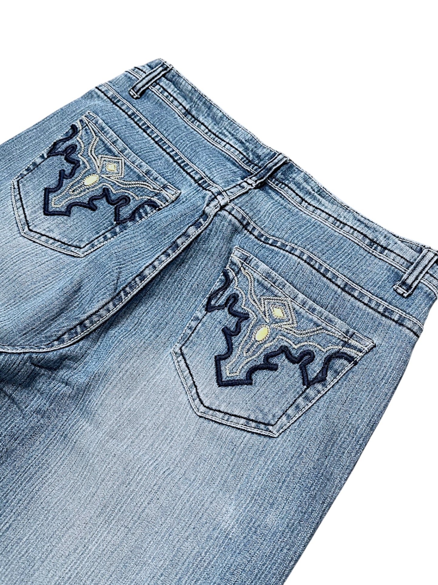 Vintage Y2K Broderi Flared Jeans (L)
