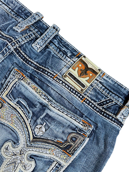 Vintage Rock Revival Baggy Jeans (XL)