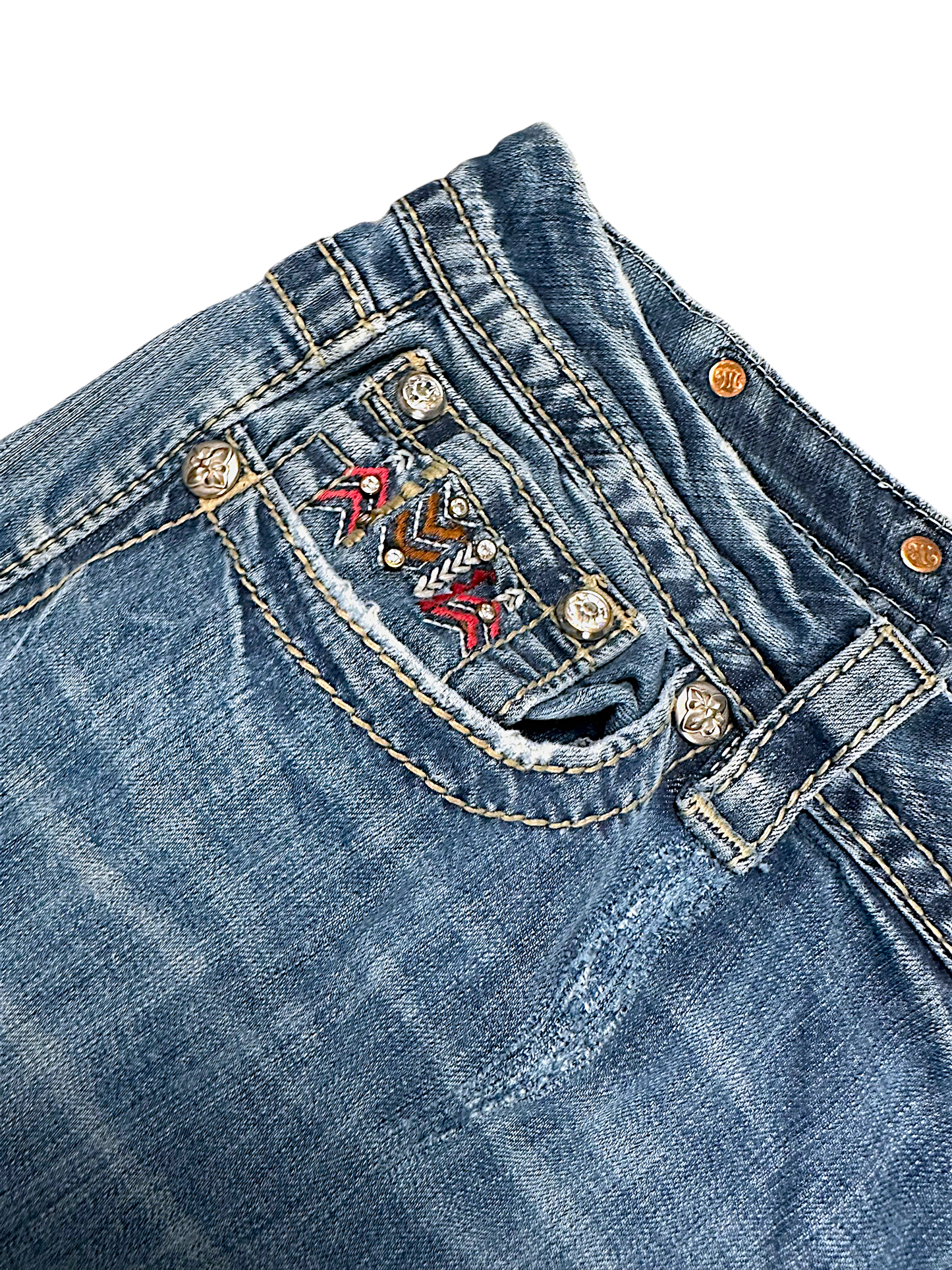 Vintage Miss Me Y2K Flared Damenjeans (L)