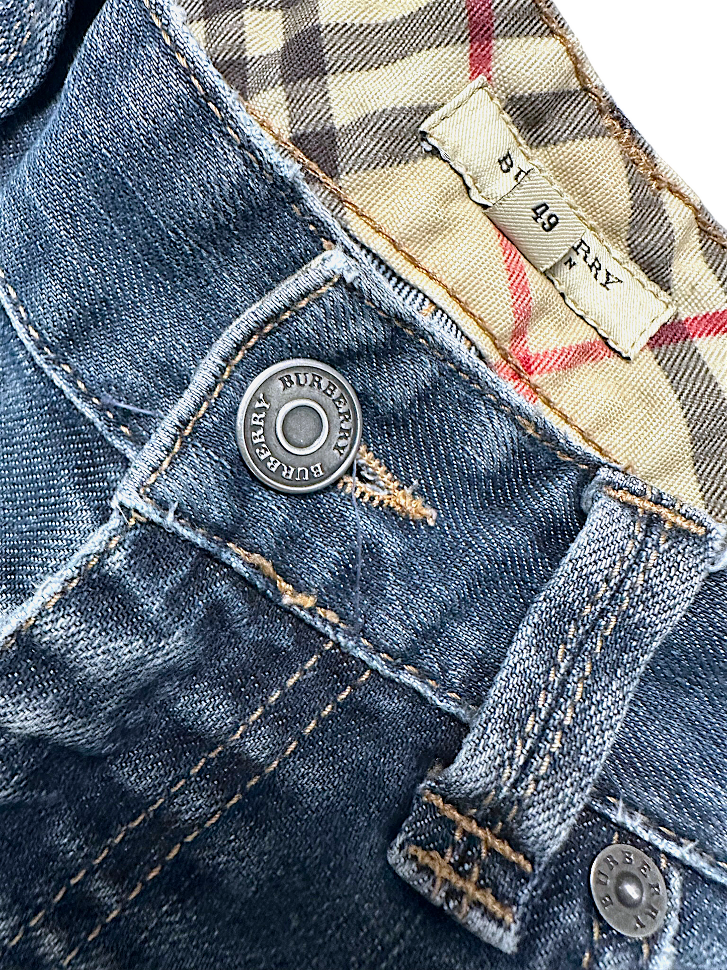 Vintage Burberry Y2K Straight Leg Jeans (S)