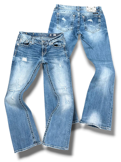 Vintage Miss Me Y2K Bootcut Damenjeans (M)