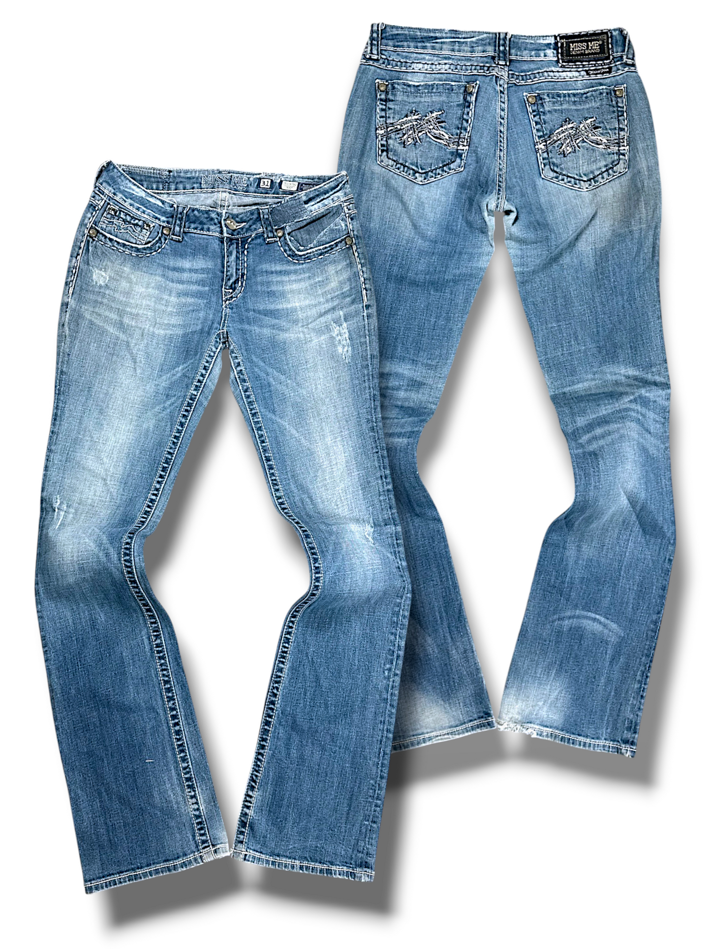 Vintage Miss Me Y2K Bootcut / Flared Damenjeans (XL)