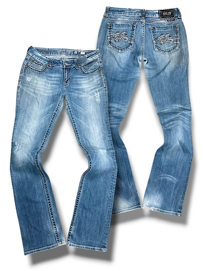 Vintage Miss Me Y2K Bootcut / Flared Damenjeans (XL)