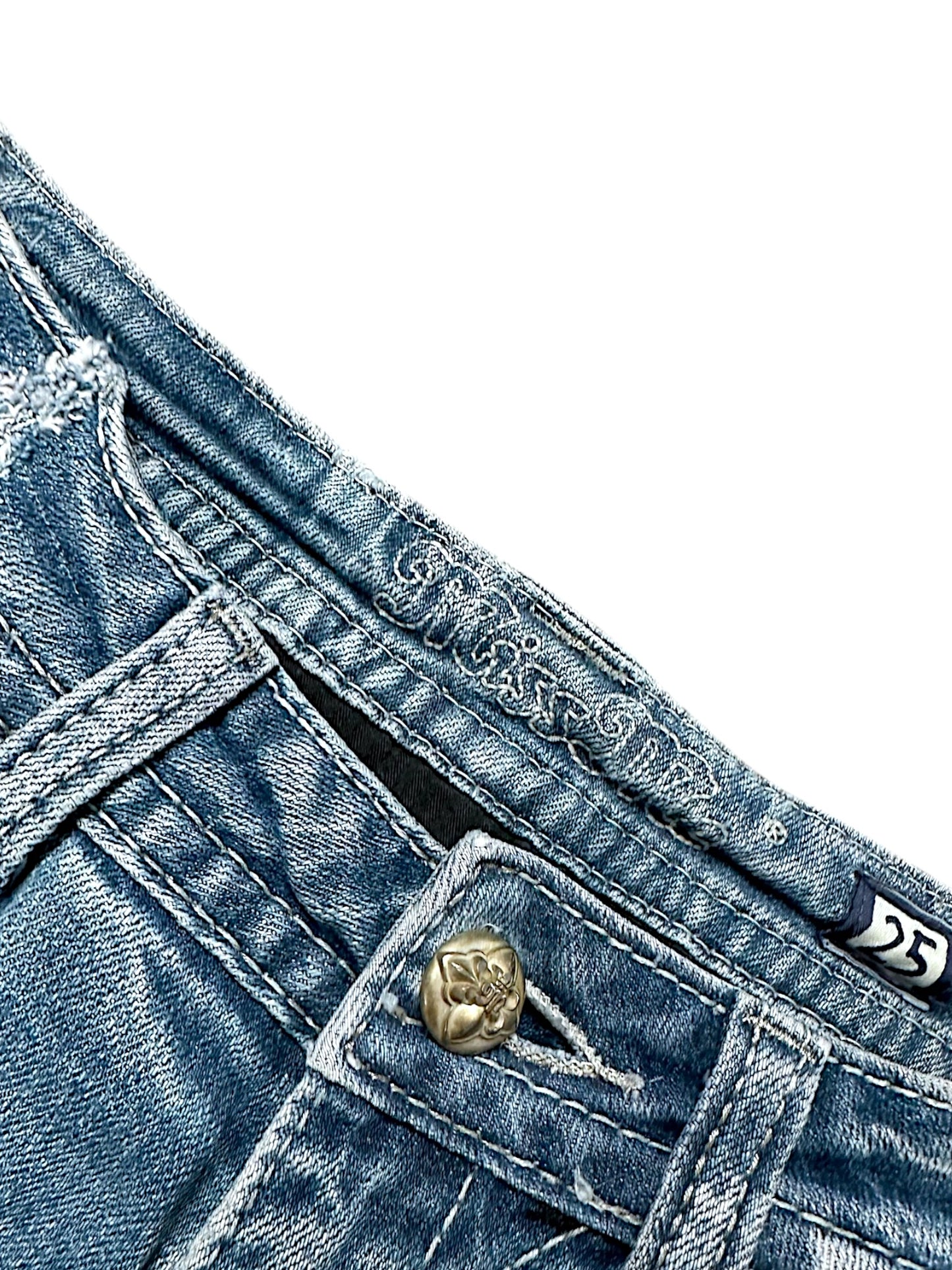 Vintage Miss Me Y2K Low Waist Bootcut / Flared Damenjeans (S)