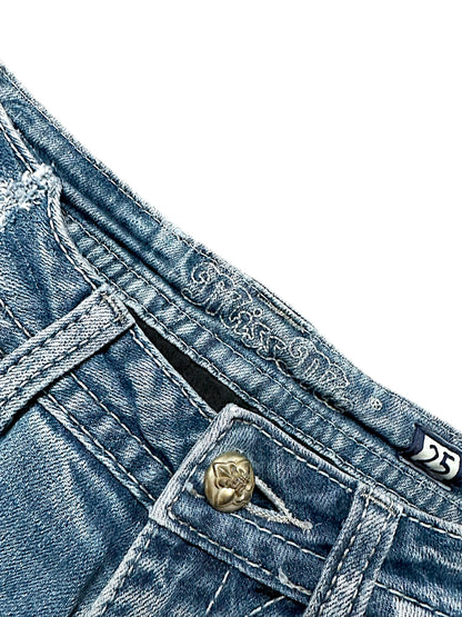 Vintage Miss Me Y2K Low Waist Bootcut / Flared Damenjeans (S)