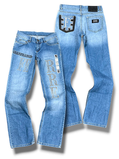 Vintage Gianfranco Ferre Y2K Bootcut / Flared Damenjeans (M)