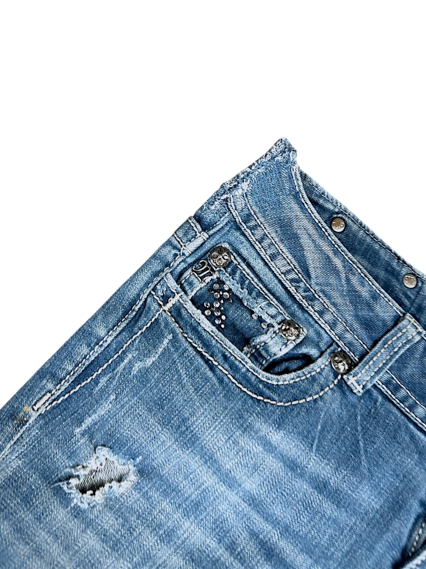 Vintage Miss Me Y2K Low Waist Bootcut / Flared Damenjeans (M)