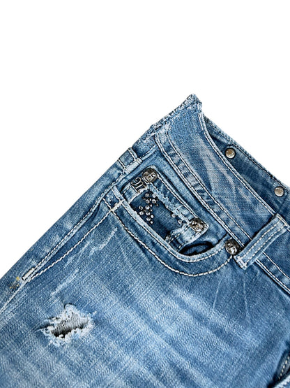 Vintage Miss Me Y2K Low Waist Bootcut / Flared Damenjeans (M)