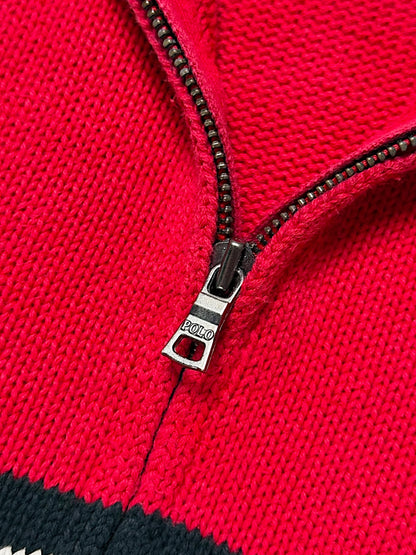 Vintage Ralph Lauren Y2K „Big Pony“ Zip-Pullover (XS)