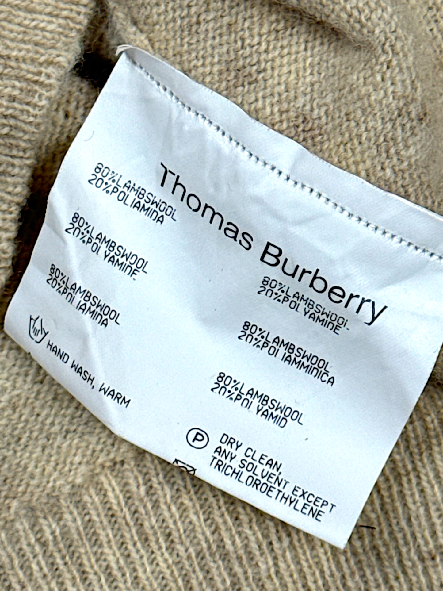 Vintage Burberry Wollpullover (S)