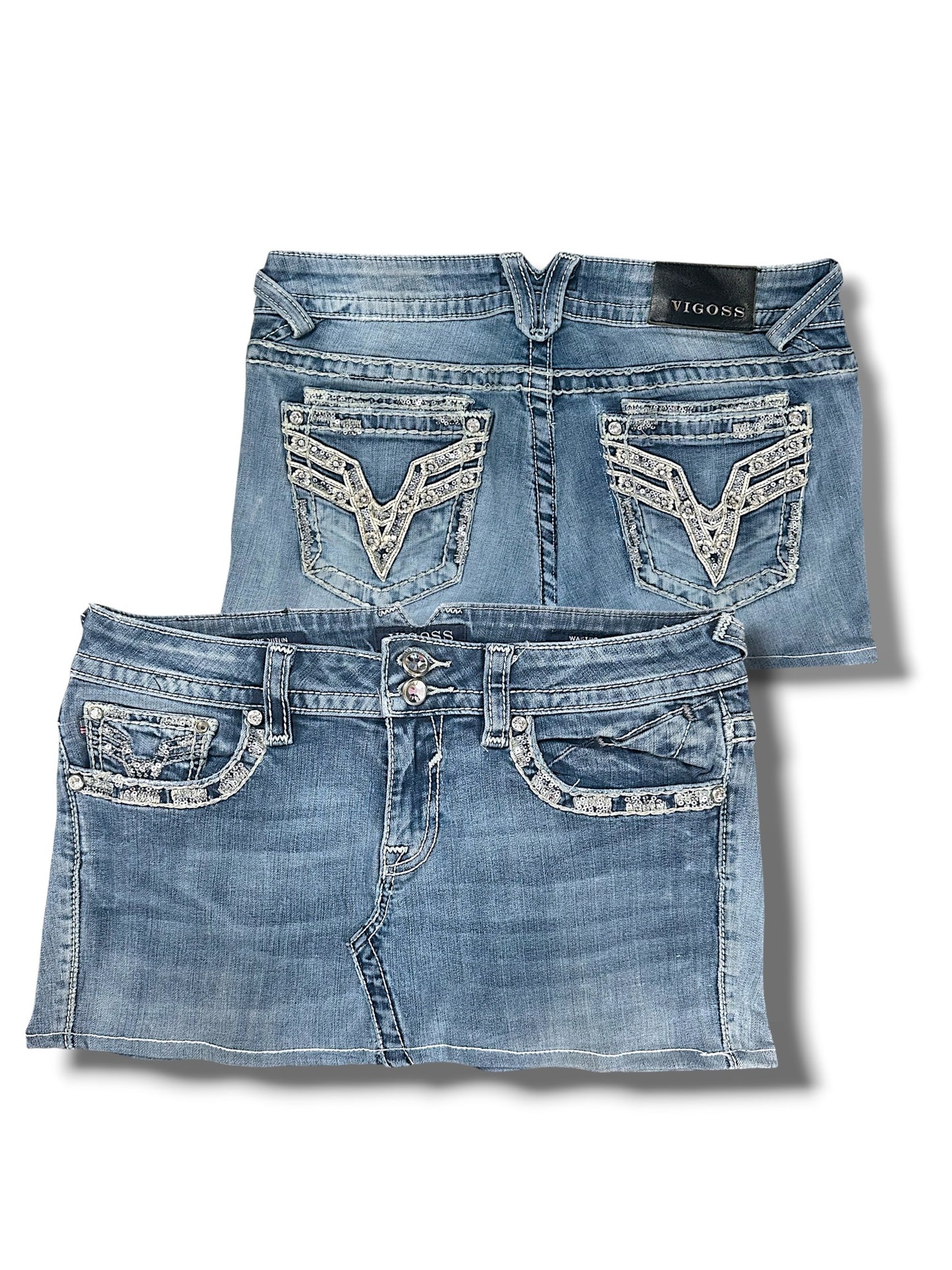 Vintage Embroidery Y2K Rock (L)